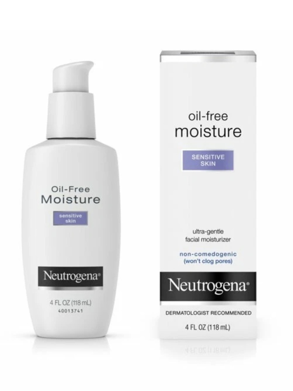 Neutrogena Oil-Free Moisture for Sensitive Skin - White with Purple Accent